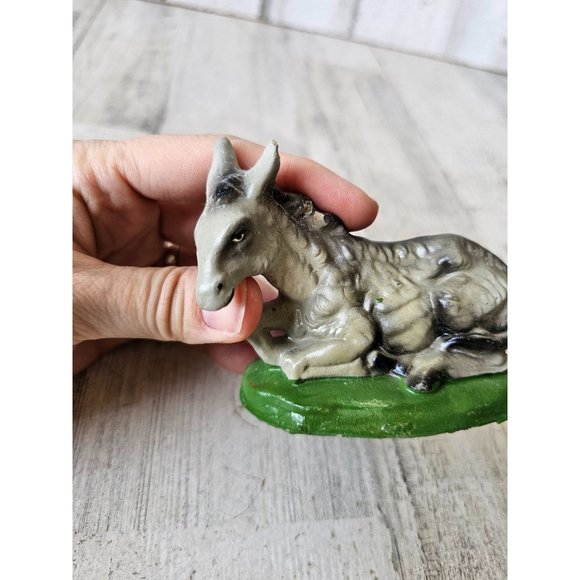 Fontanini vintage donkey Italian Nativity village Xmas Italy - Picture 7 of 8